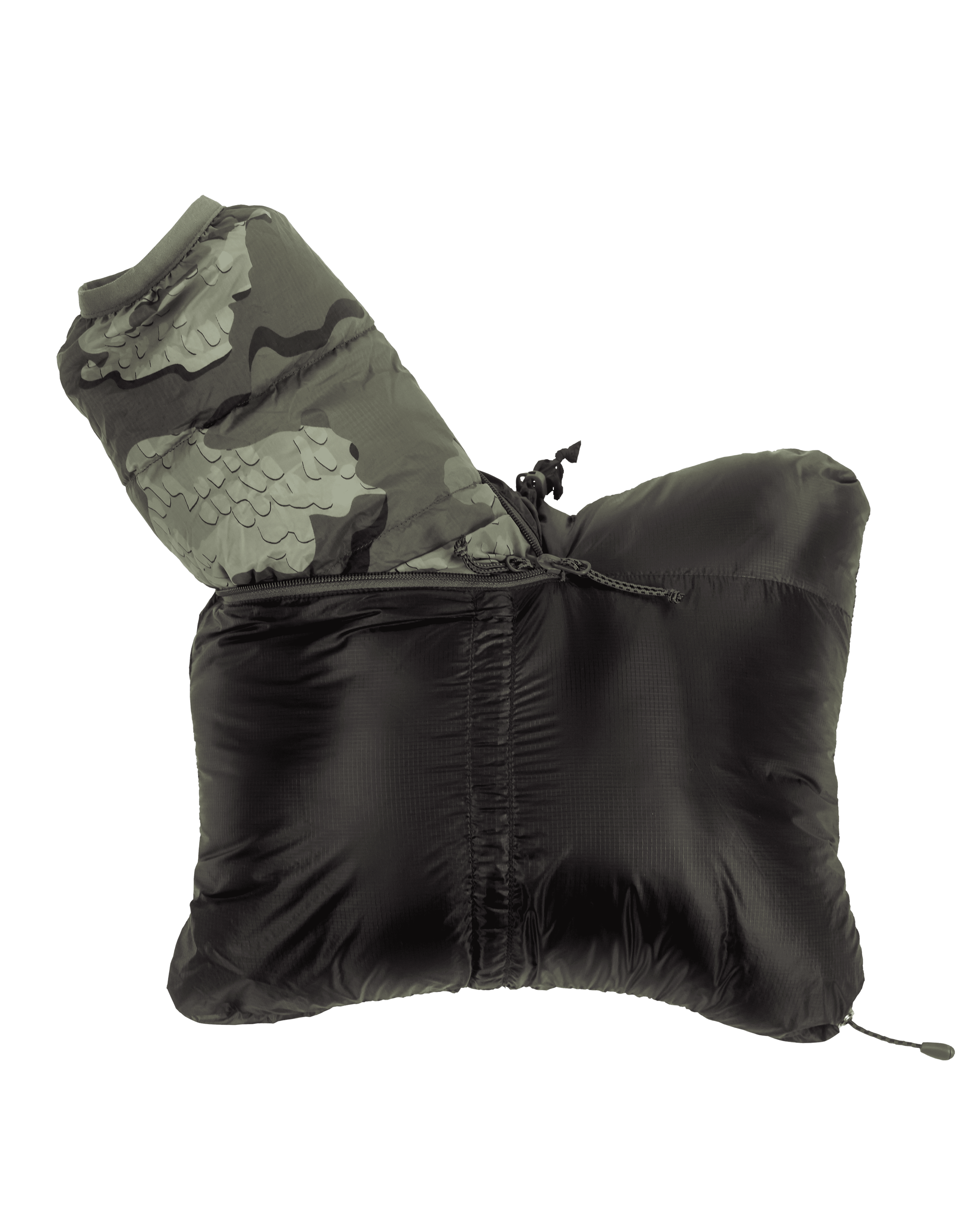Women's Super Down LT Hooded Jacket | Black - Image 8